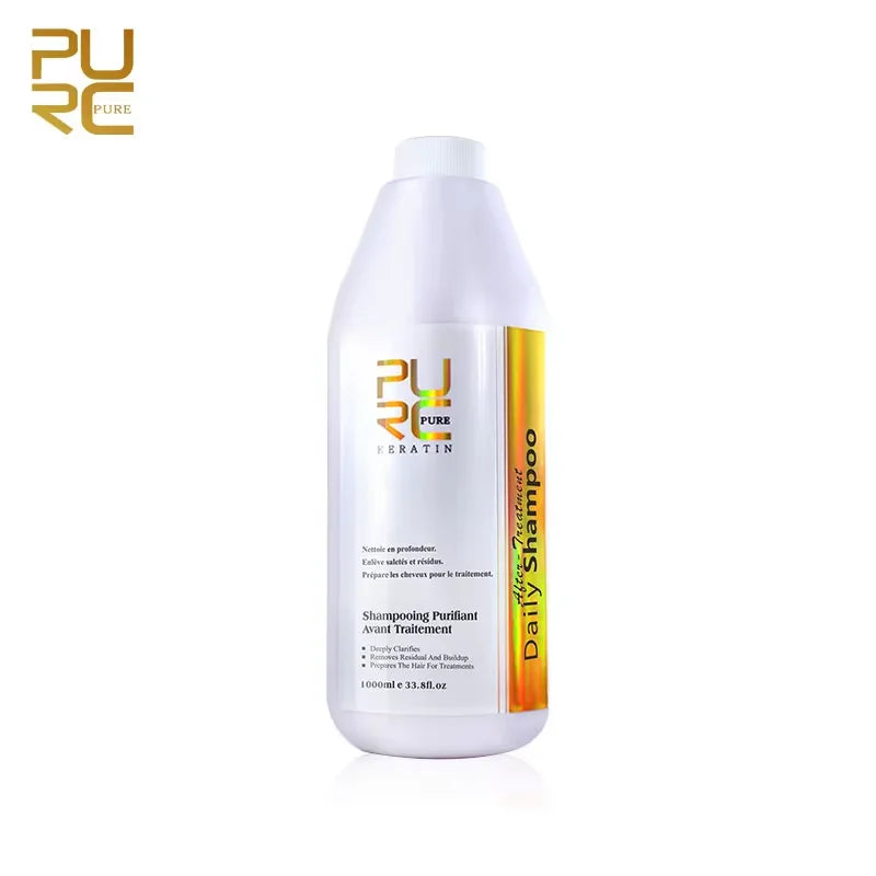 Shampooing Purifiant & Après-Shampoing PURC – Soin Kératine Professionnel, Lissage & Brillance