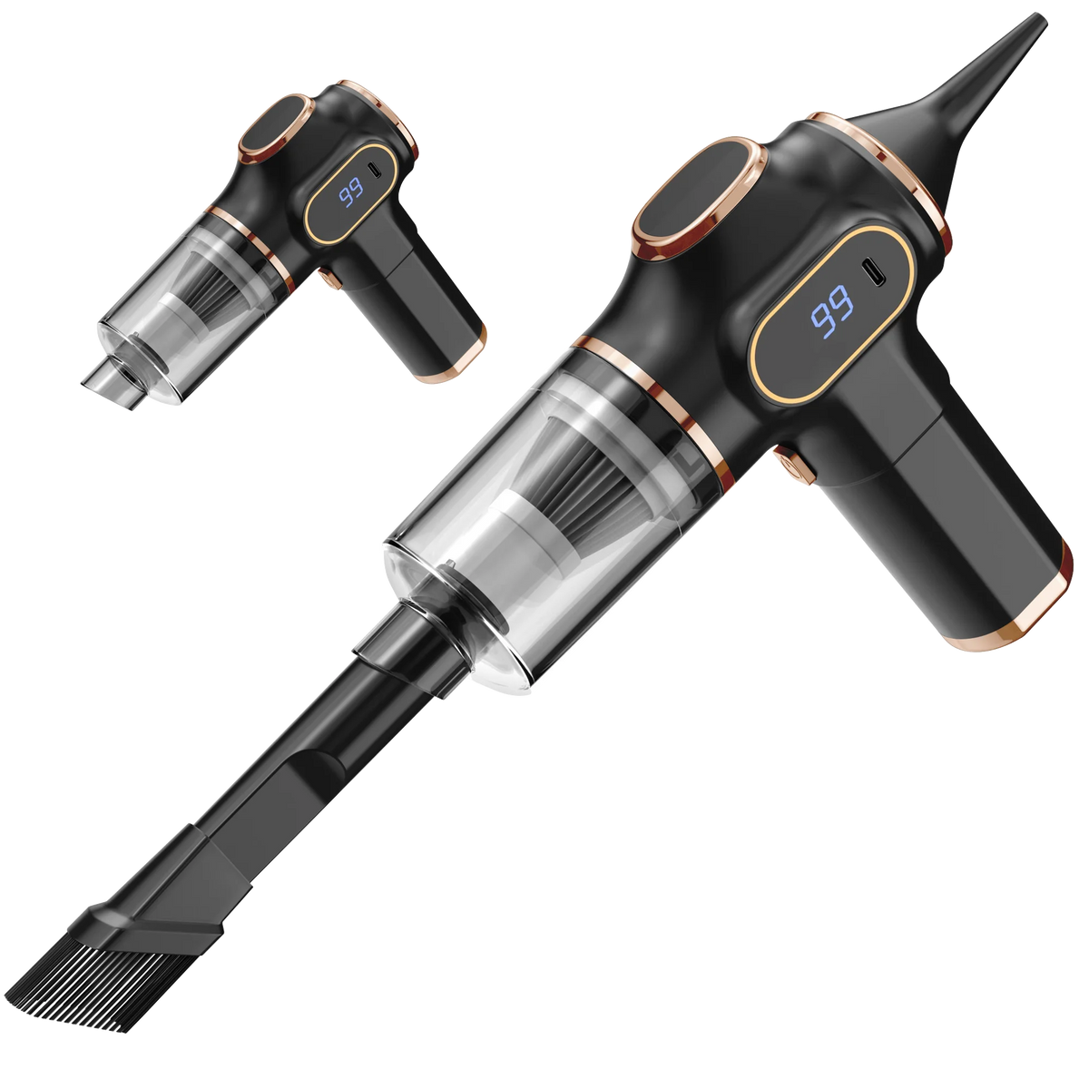 Aspirateur sans fil pour voiture en ABS – CLEVI Paris