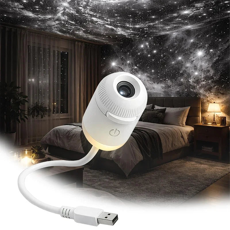 Projecteur Galaxie Rotatif Sans Fil 2-en-1 – CLEVI Paris