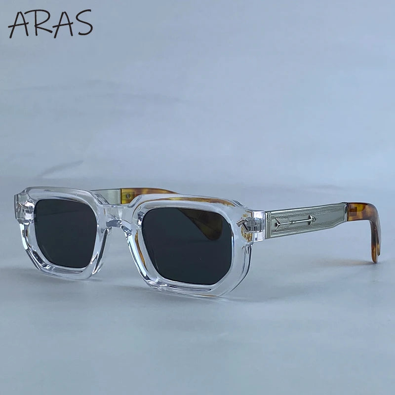 Lunettes de Soleil Carrées Polarisées Homme – Style Vintage Conduite UV400 – CLEVI Paris