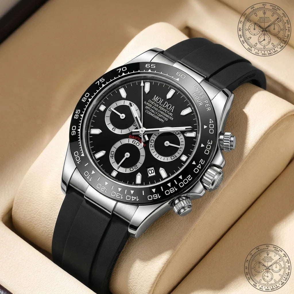 Montre Quartz Homme Cadran Points & Lignes Bracelet Alliage 10 Coloris – CLEVI Paris