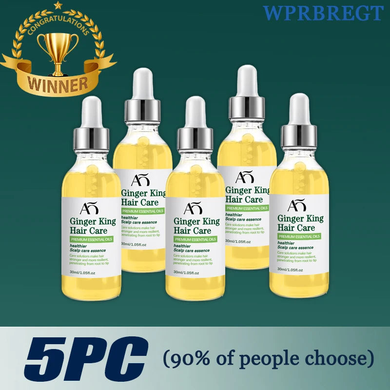 Essence Capillaire Ginger King Hair Care | Huile de Gingembre | Soin Cuir Chevelu & Anti-Chute | Unisexe – CLEVI Paris