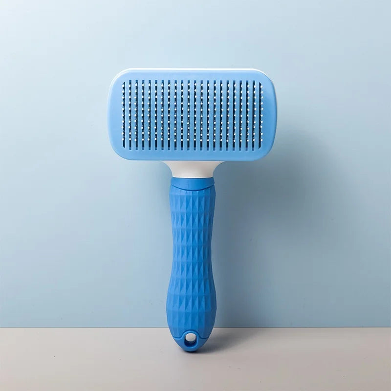 Brosse Auto-Nettoyante Chien & Chat Massage & Démêlage — CLEVI Paris