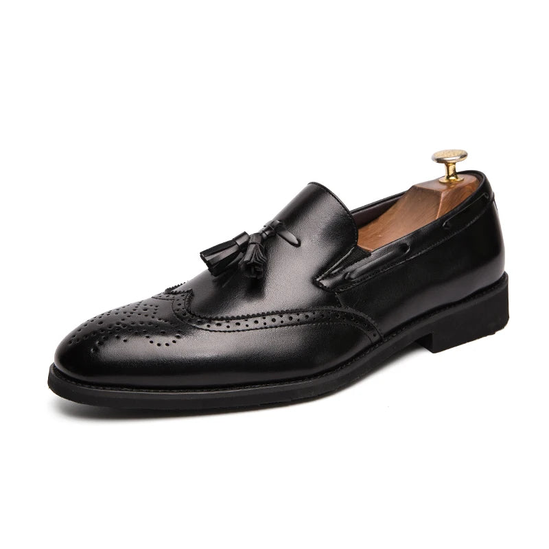 Mocassins Homme à Glands Cuir Souple Slip-On – Confort & Style – CLEVI Paris
