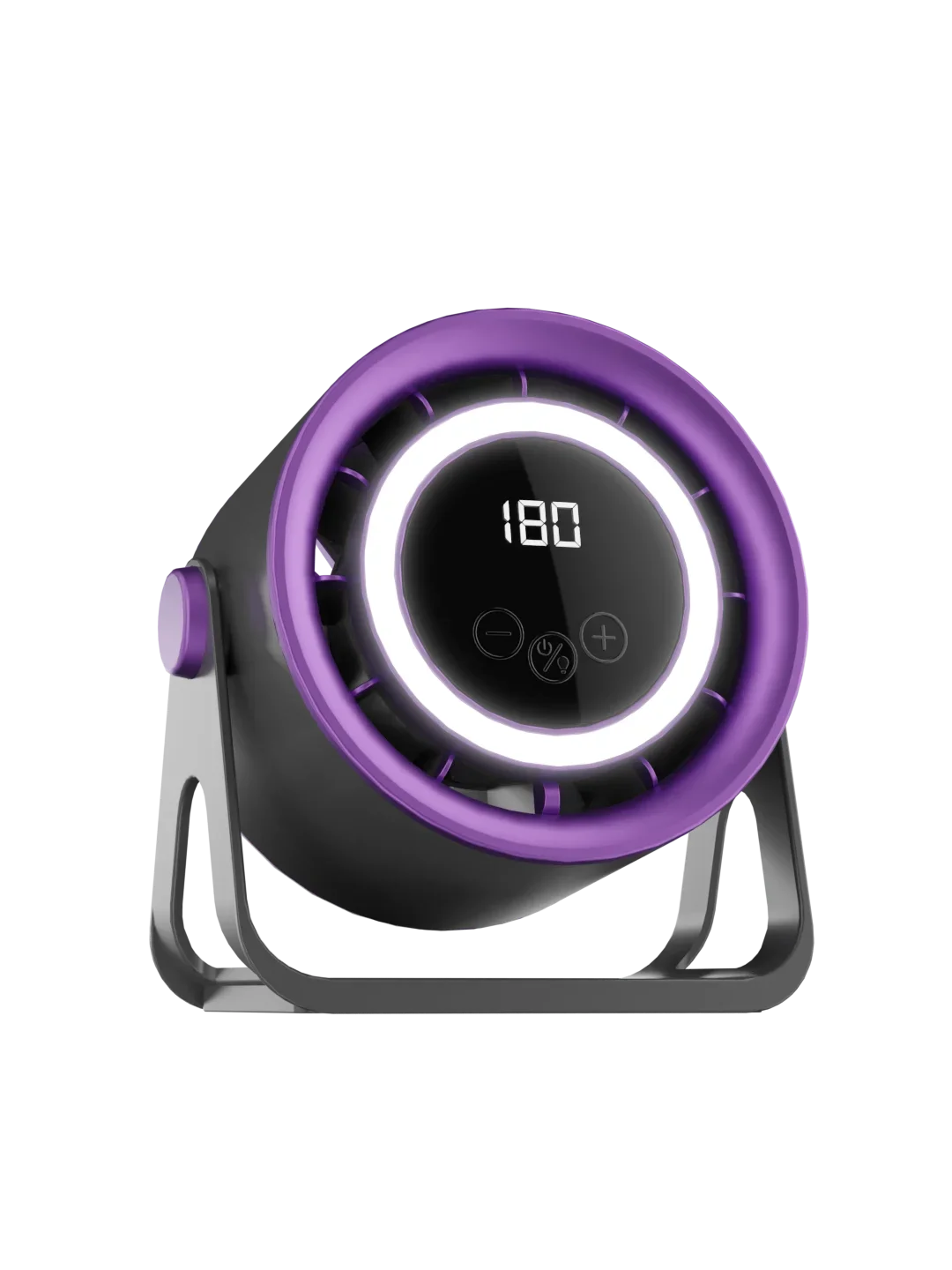 Ventilateur Sans Lame Portable Tinsol – Tactile, 180 Vitesses, Lumière Ambiante, USB-C