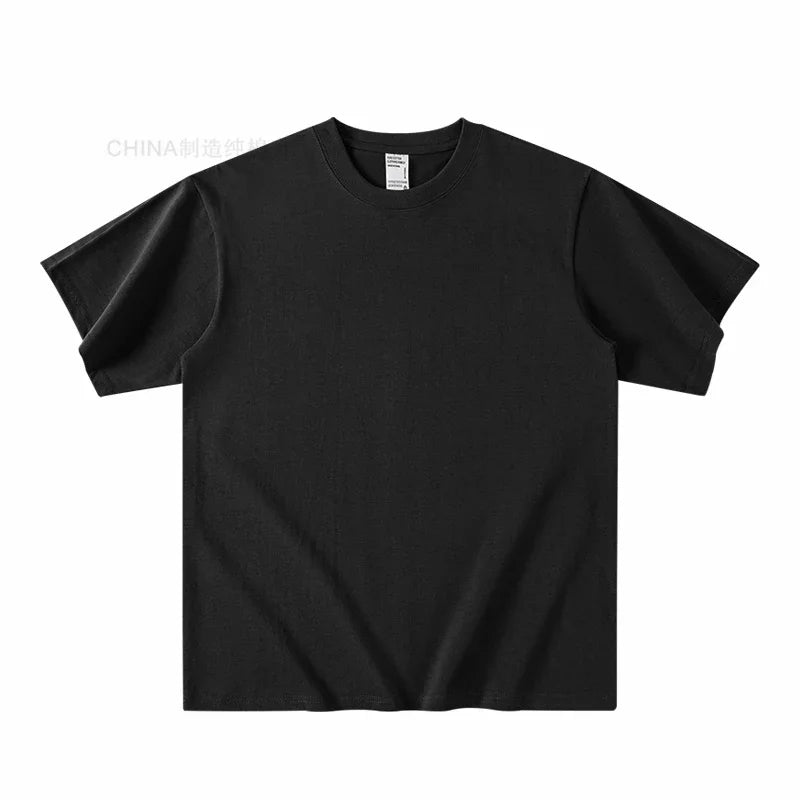 T-Shirt Unisexe Coton Lourd 300g Col Rond Manches Courtes Coupe Loose 18 Coloris Premium – CLEVI Paris
