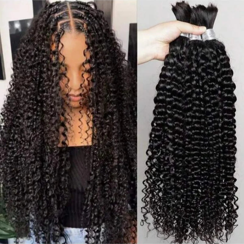 Cheveux Humains Vrac Tressage Deep Wave 2 Bundles – CLEVI Paris