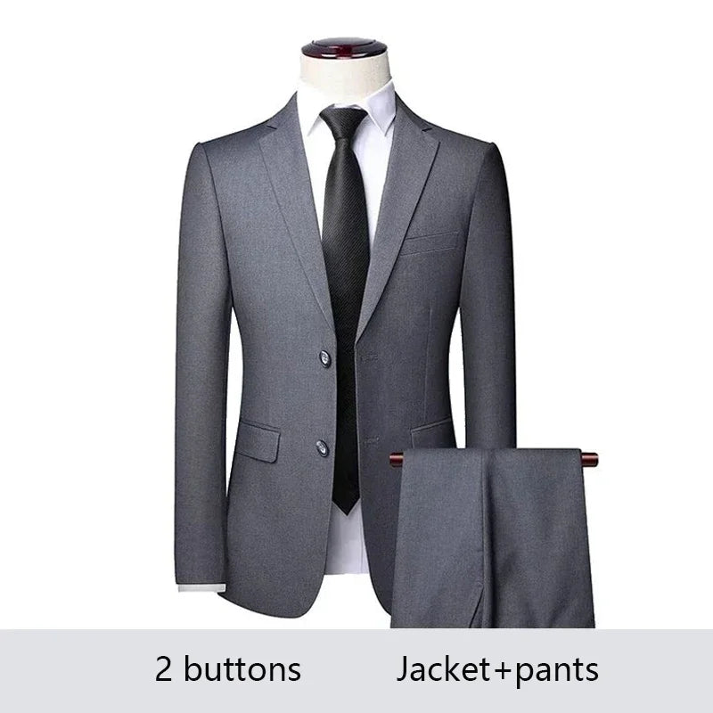 Costume Homme Élégant 2-3 Pièces Blazer Stretch Mariage – CLEVI Paris