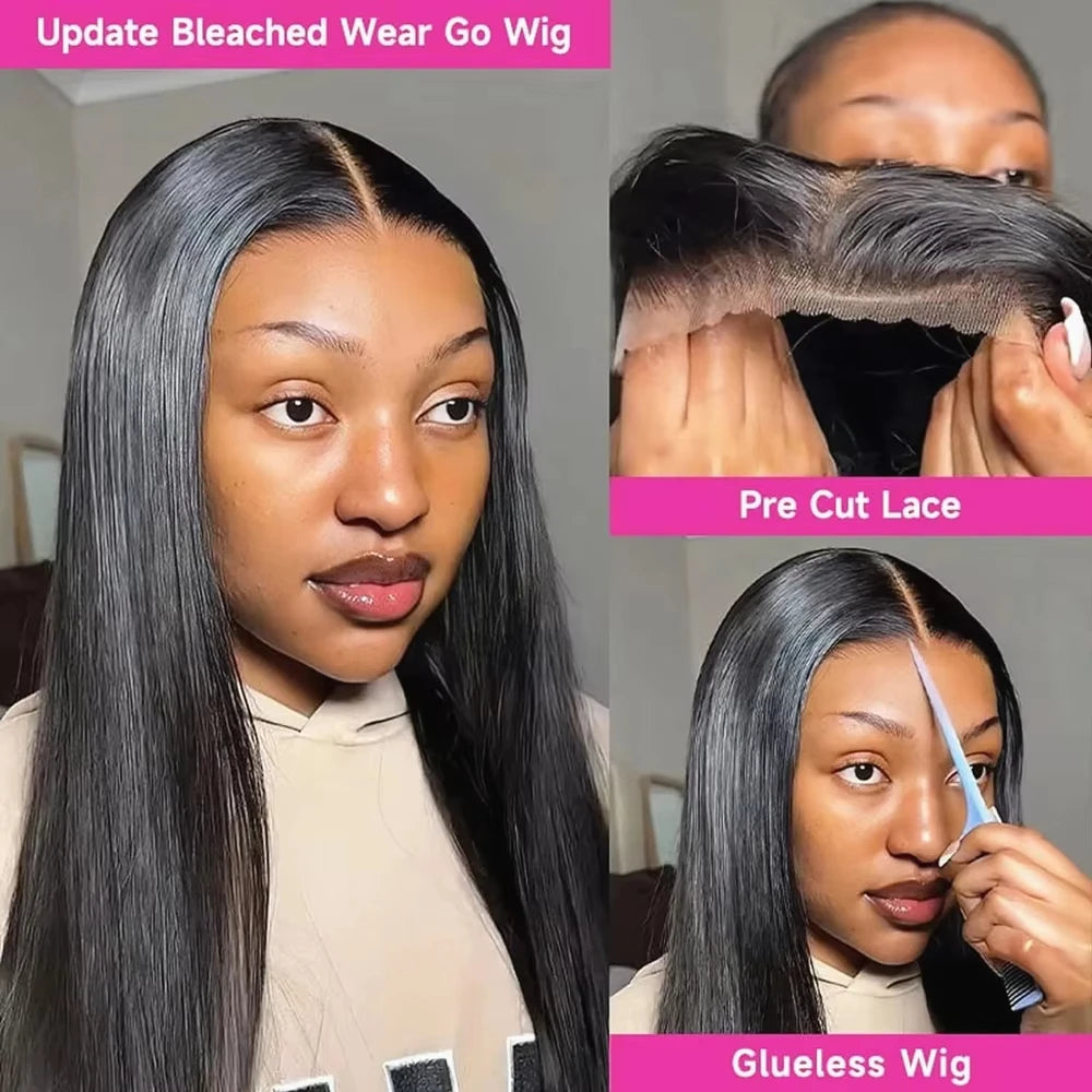 Perruque HD Lace Bone Straight Cheveux Humains Indiens Remy – Glueless 5x5 / 13x4 Prête à Porter – CLEVI Paris