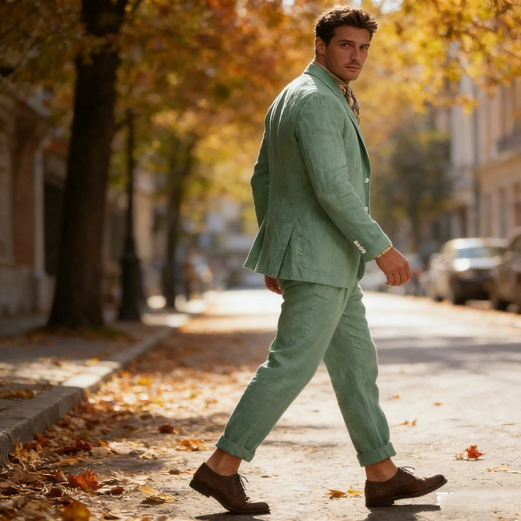 Costume Lin Homme 3 Pièces – CLEVI Paris