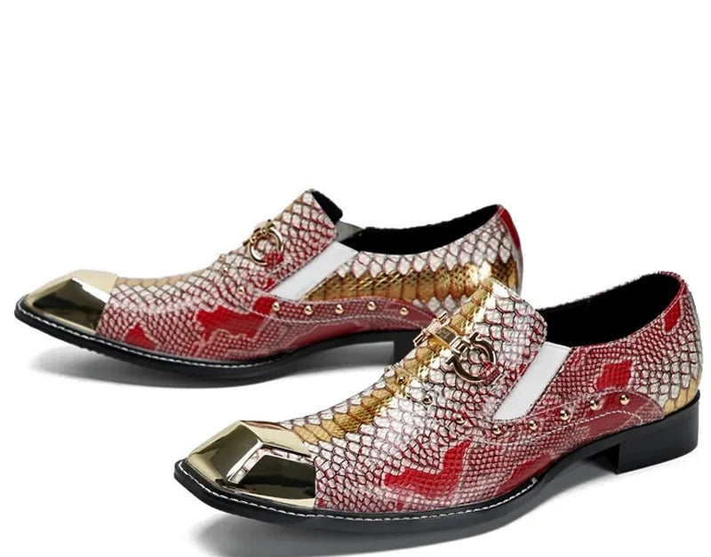 Oxfords Homme Bout Métal Doré – CLEVI Paris