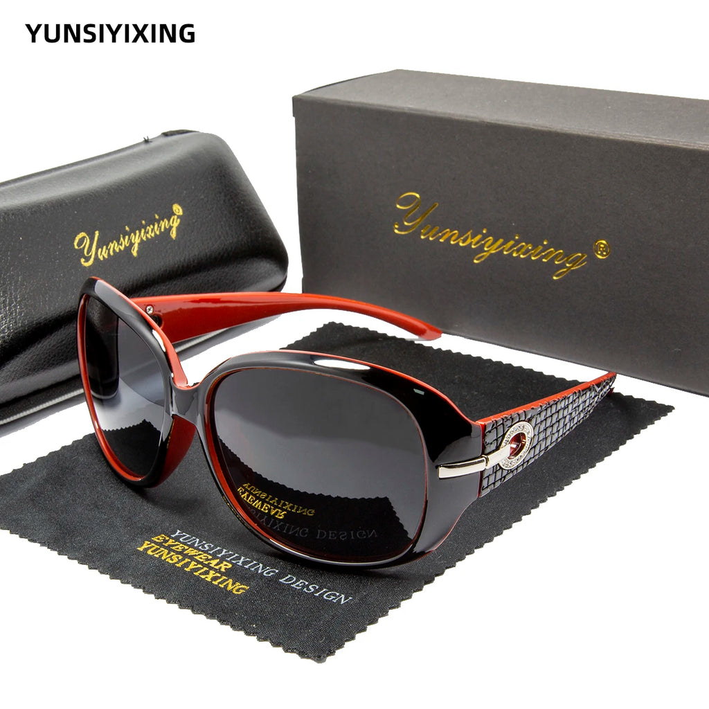 Lunettes de Soleil Papillon Polarisées UV400 Grande Monture Femme Vintage – CLEVI Paris