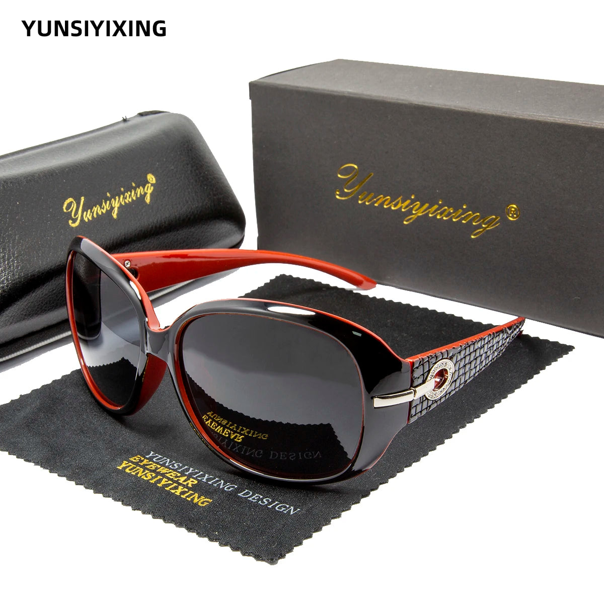 Lunettes de Soleil Papillon Polarisées UV400 Grande Monture Femme Vintage – CLEVI Paris
