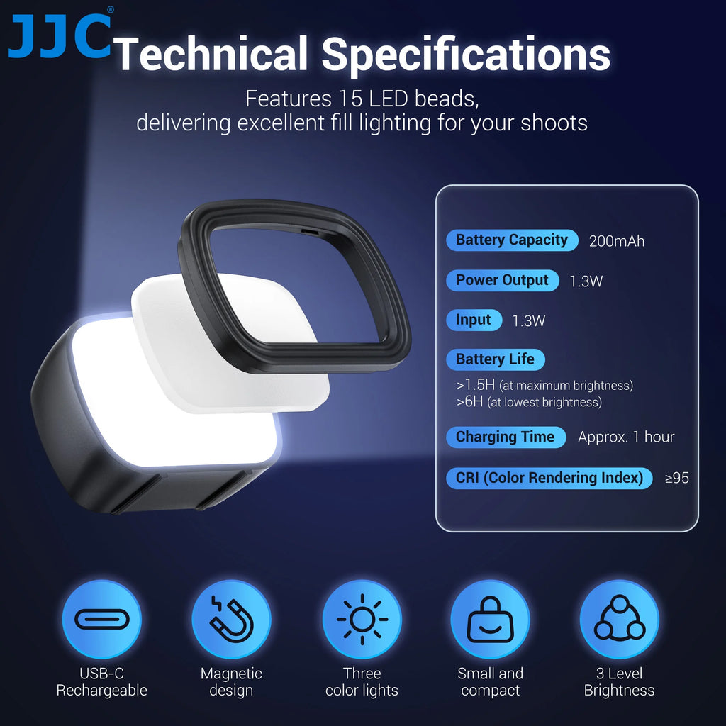 Lumière LED Magnétique pour DJI Osmo Pocket 3 – Fill Light Rechargeable Vlog