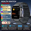 Montre Connectée Santé ECG Acide Urique IMC 5 Organes | AMOLED Verre Saphir IP68