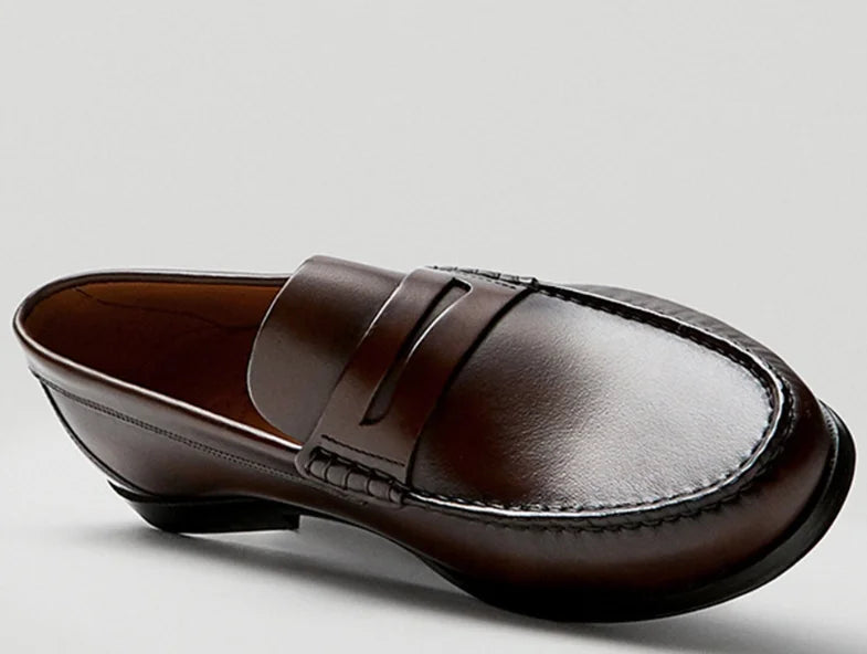 Oxford Homme Cuir Vache Respirant Imperméable Mocassin Driving – CLEVI Paris