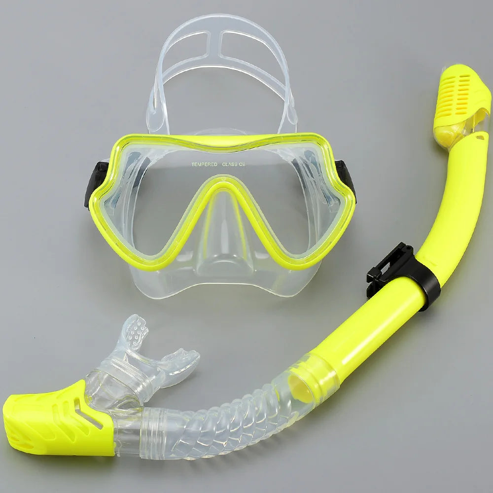 Masque de Plongée & Tuba JoyMaySun – Verre Trempé, Vision 180°, Anti-buée