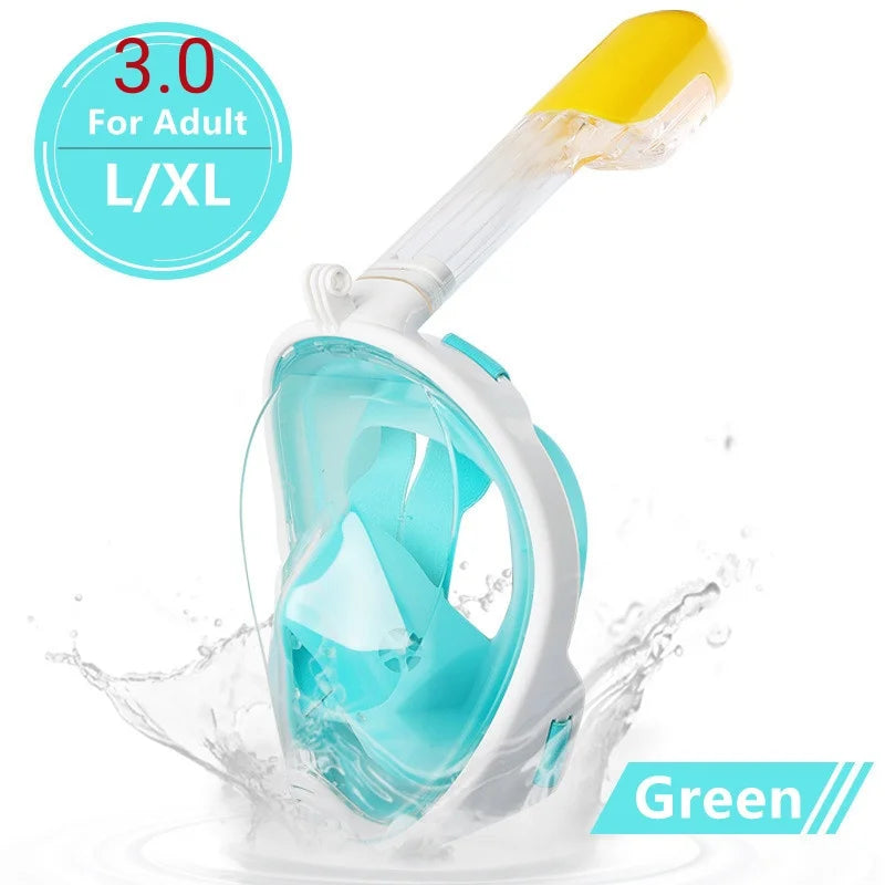 Masque de Plongée Intégral Anti-buée XIAOTREE – Snorkeling Adultes & Enfants – CLEVI Paris