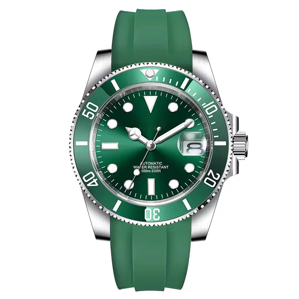 Montre Automatique Homme Corgeut 40mm – NH35 / PT5000 / Miyota Lunette Céramique Bracelet Caoutchouc – CLEVI Paris