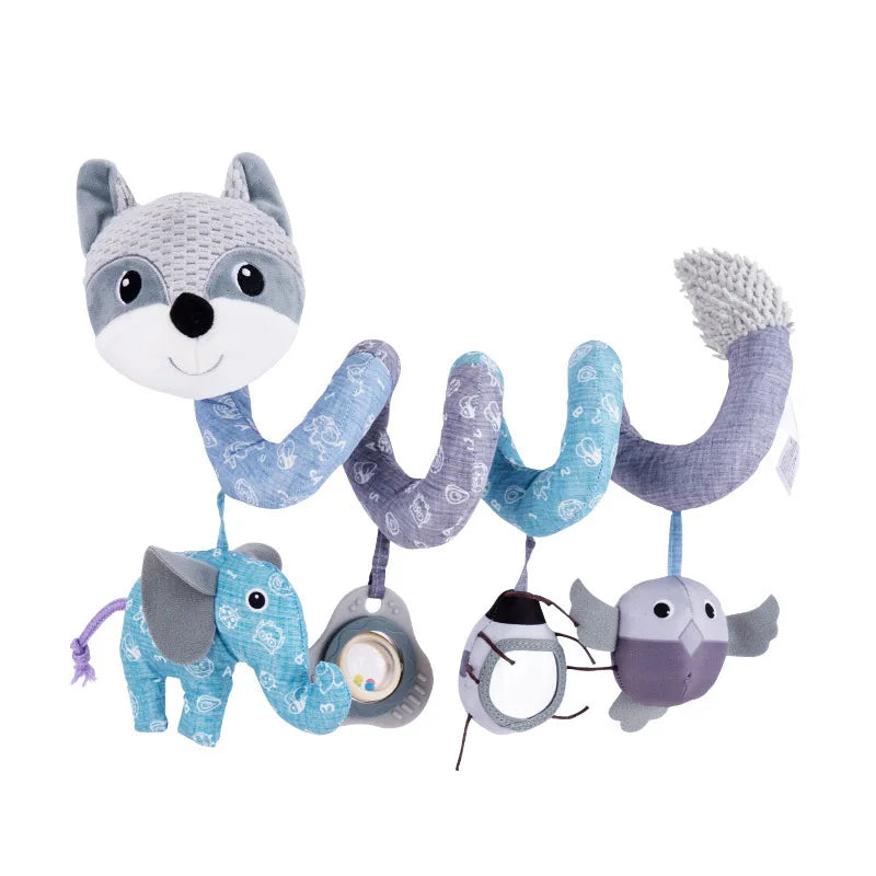 Jouet Sensoriel Bébé Spirale Peluche Animaux Musical Poussette Siège Auto QWZ – CLEVI Paris