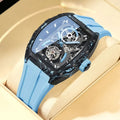 BONEST GATTI BG7003 – Montre Squelette Automatique Homme | Carbone, Verre Saphir, Étanche 5 Bar