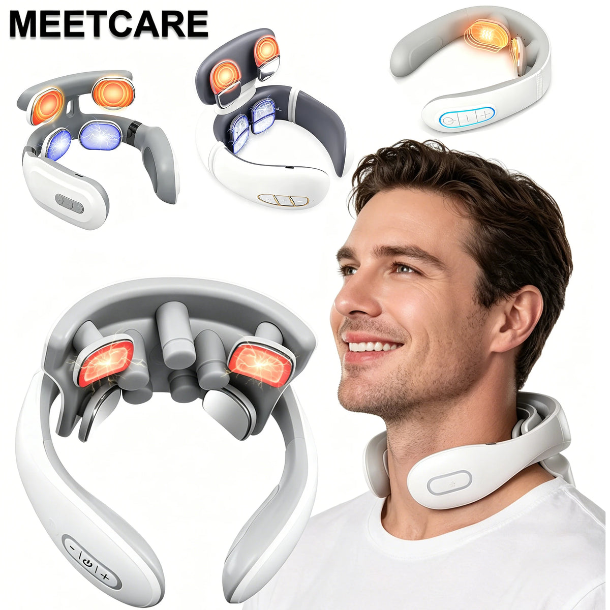 Masseur Cervical Électrique TENS Pulse Cou & Épaules – CLEVI Paris