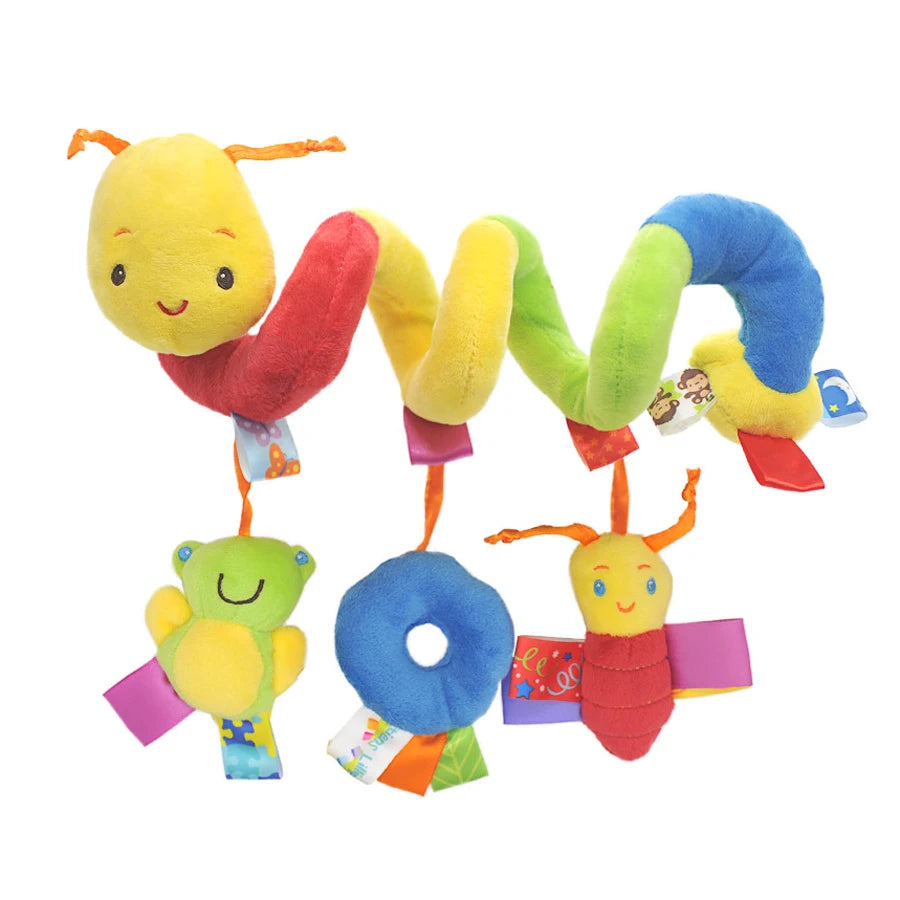Jouet Sensoriel Bébé Spirale Peluche Animaux Musical Poussette Siège Auto QWZ – CLEVI Paris