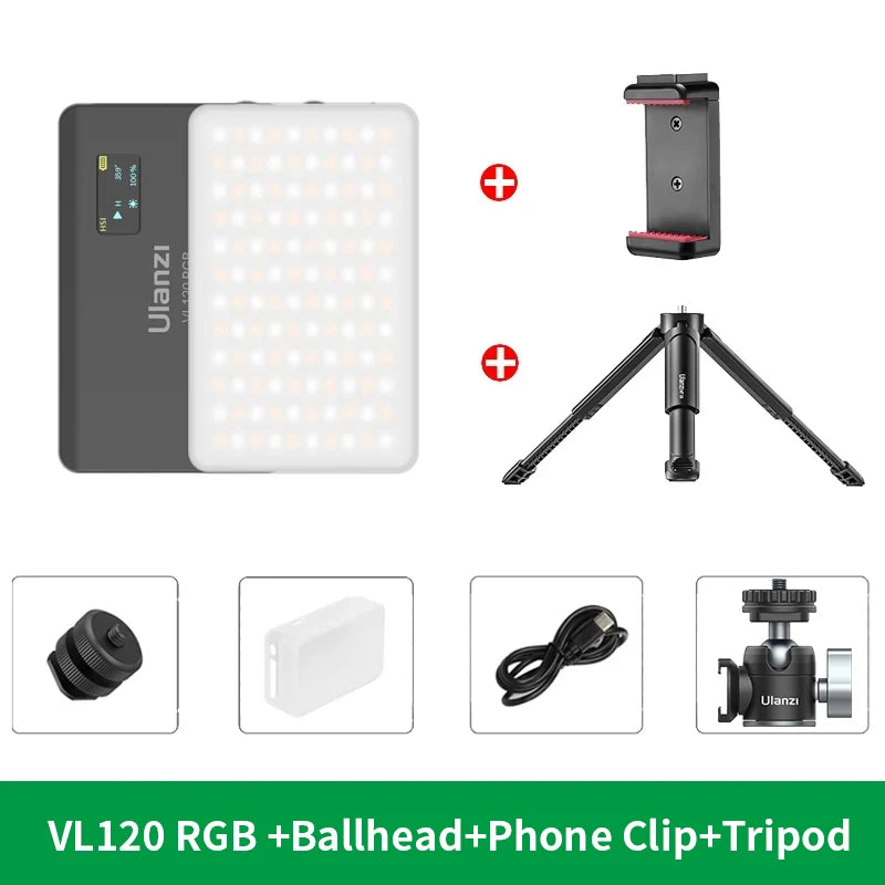 Lampe vidéo LED RGB Ulanzi VL120 – CLEVI Paris