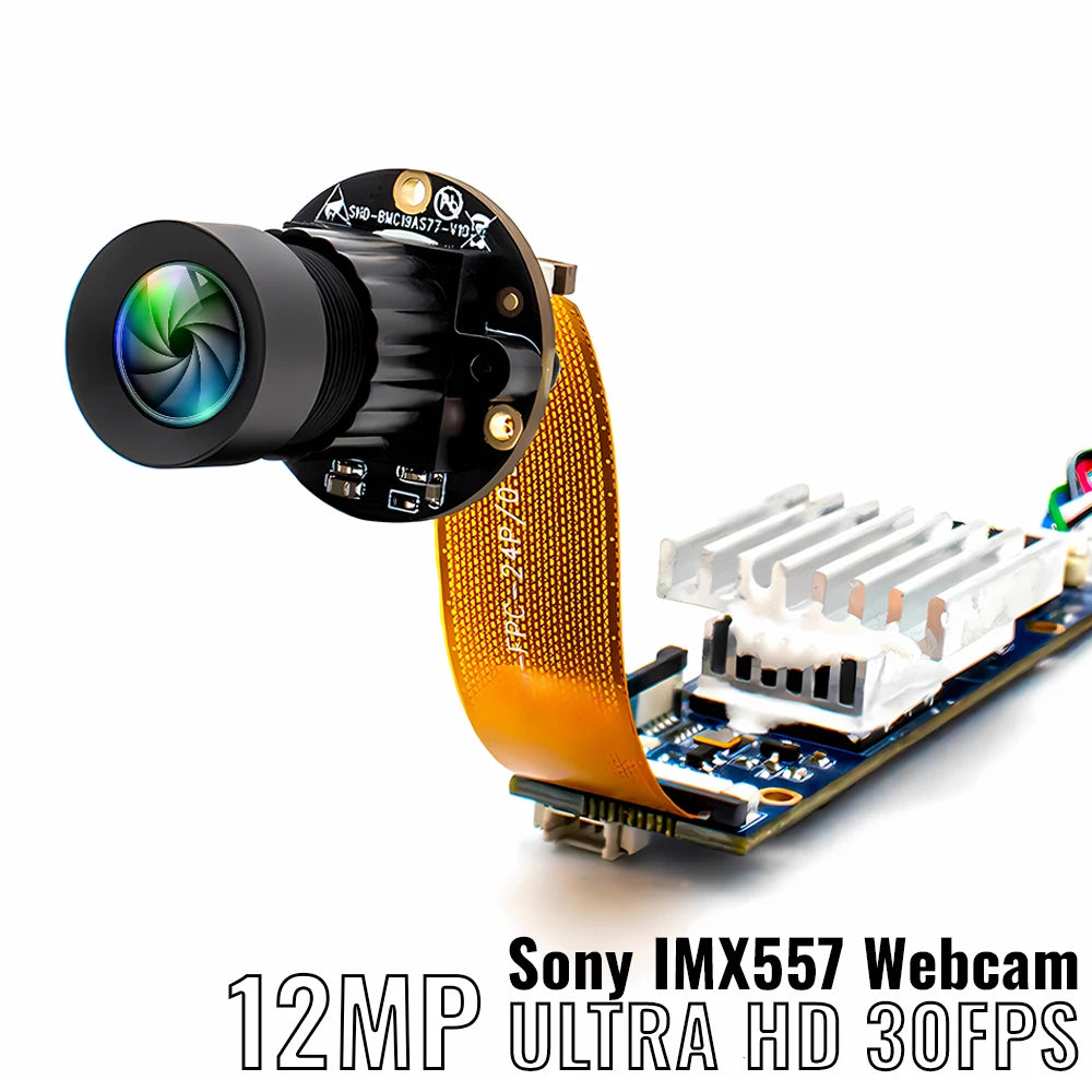 Module Caméra IP 4K 12 MP WGWK – Capteur Sony IMX557, H.265, PoE/DC12V, Objectif M12 3,6 mm – CLEVI Paris
