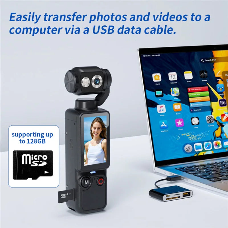 Caméra Sport Portable Lenovo 4K WiFi – Autofocus, Longue Autonomie, Vlogging & Moto – CLEVI Paris