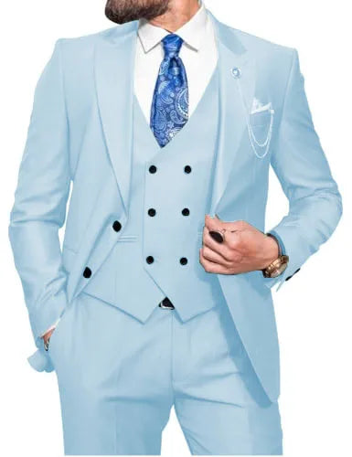 Costume 3 pièces homme coupe ajustée – CLEVI Paris
