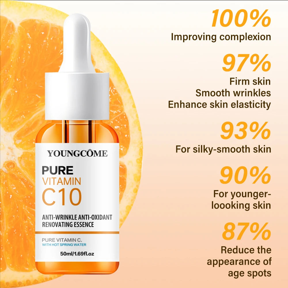 Sérum Éclat Vitamine C & Acide Hyaluronique YOUNGCOME – Anti-Taches & Anti-Âge – CLEVI Paris