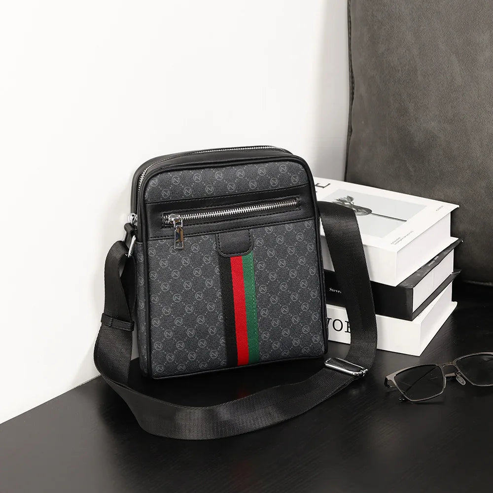 Sac Bandoulière Homme PU Léger – Sac Crossbody Sport & Casual, Poche Téléphone – CLEVI Paris