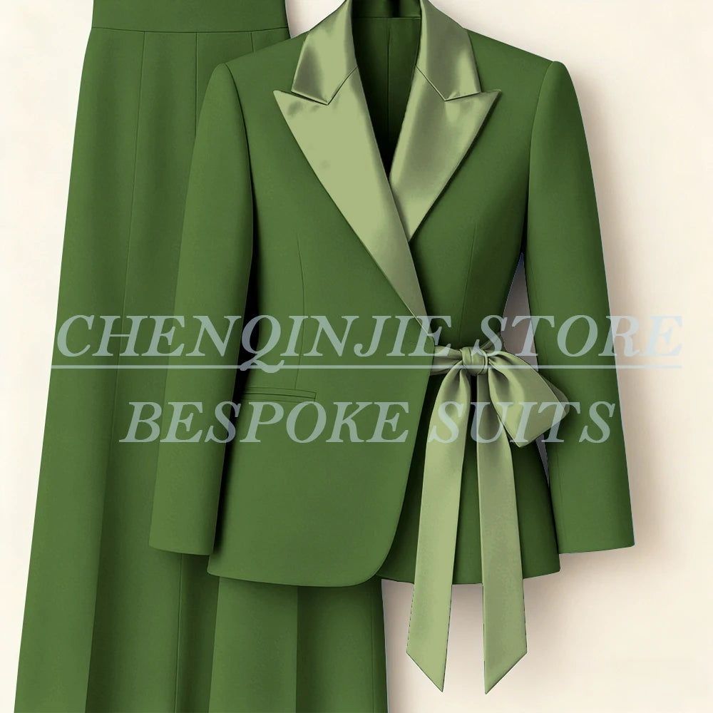 Tailleur femme blazer et pantalon large – CLEVI Paris