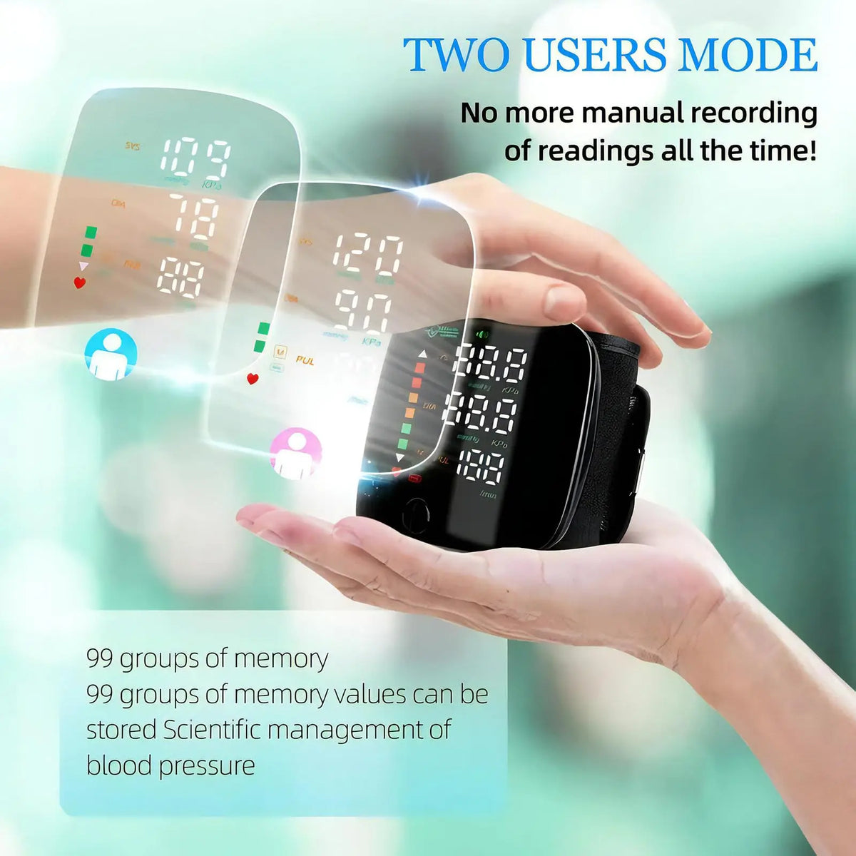 Tensiomètre Bras Tactile LED Rechargeable Vocal 5 Langues – CLEVI Paris
