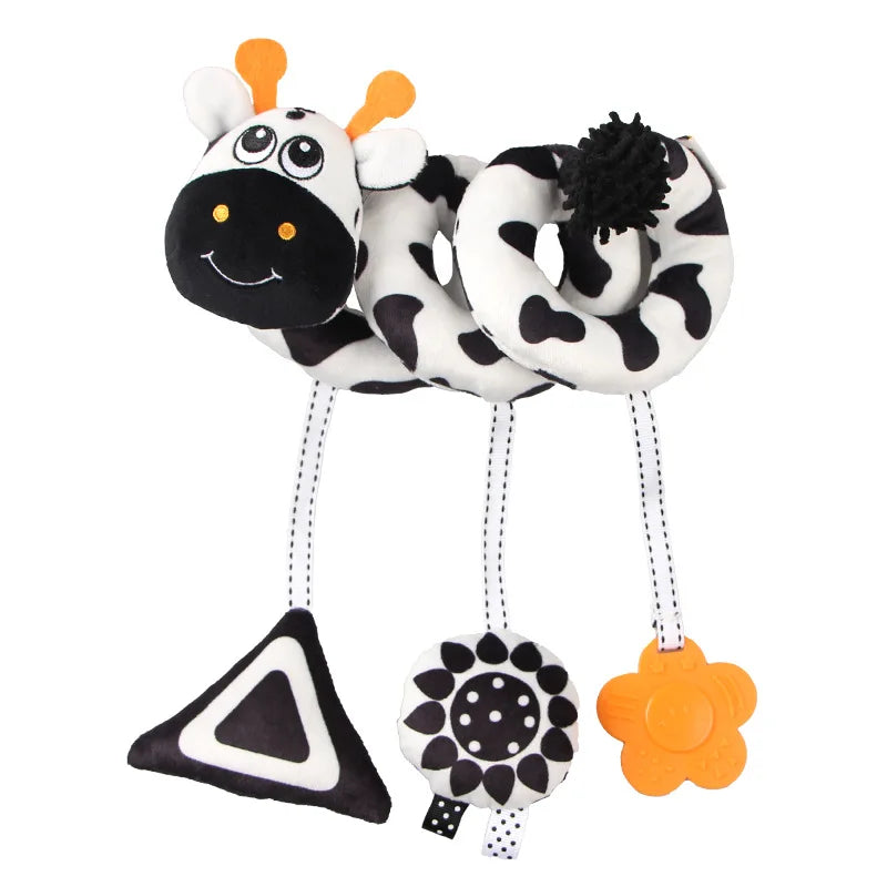 Jouet Sensoriel Bébé Spirale Peluche Animaux Musical Poussette Siège Auto QWZ – CLEVI Paris