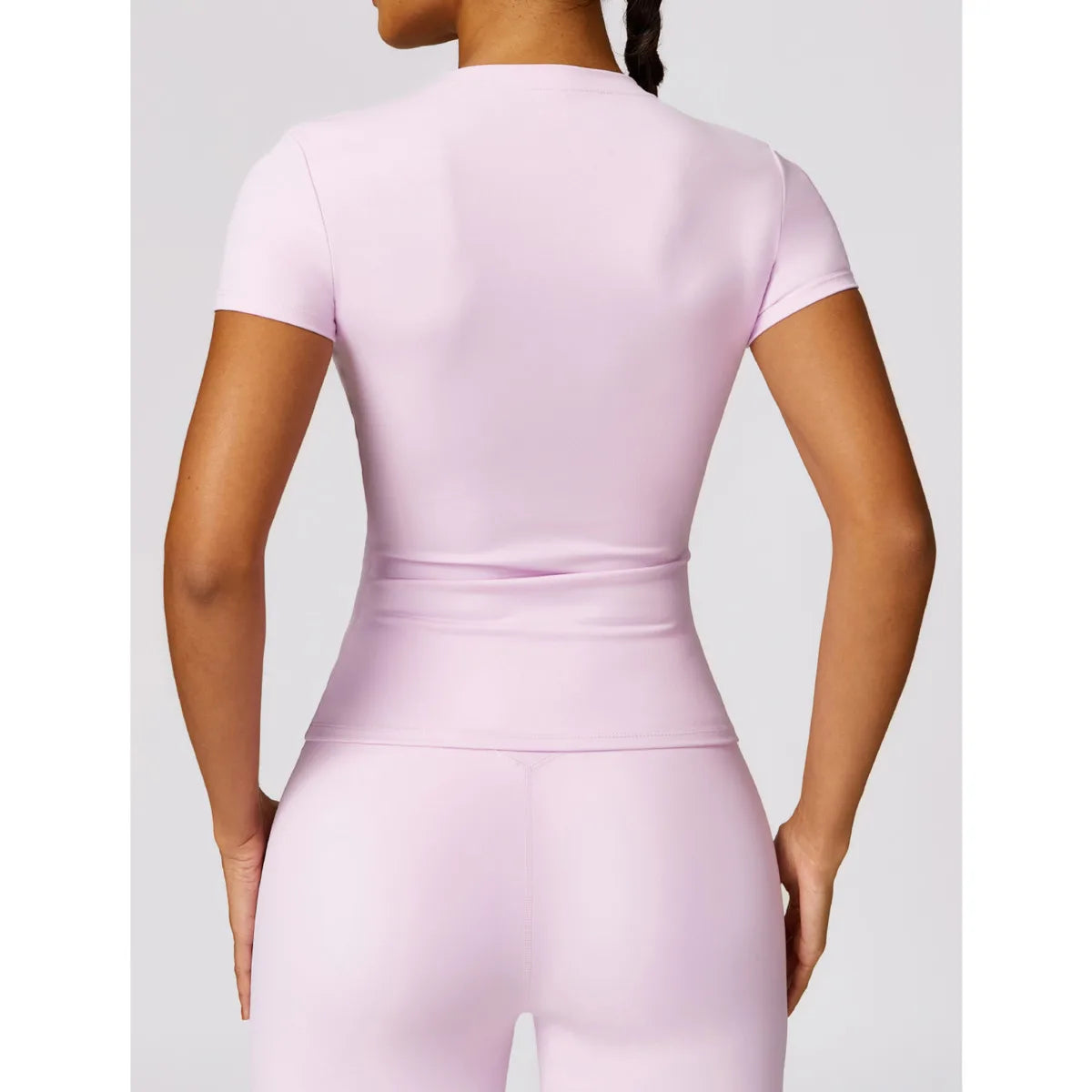 T-shirt Sport Femme Nylon | Running, Yoga & Gym, Manches Courtes Respirant, 16 Coloris – CLEVI Paris