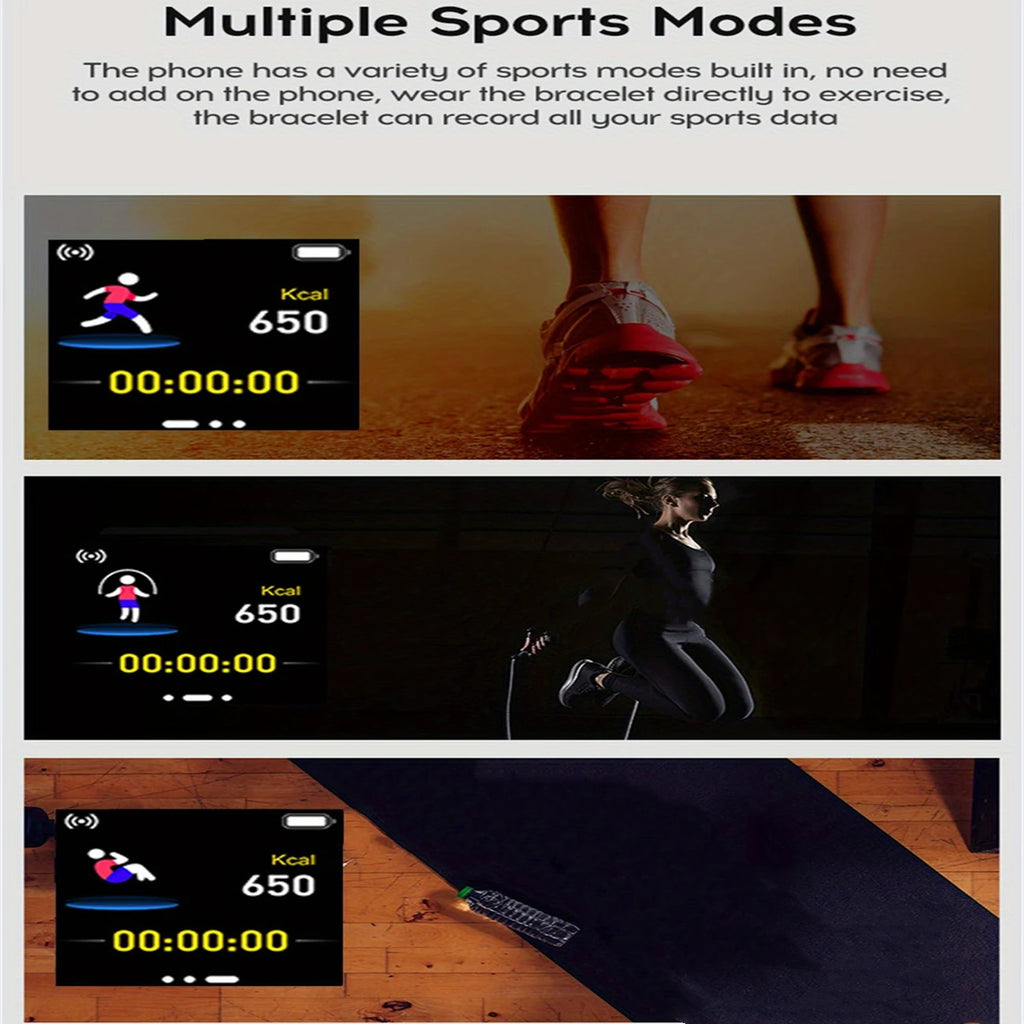 Smartwatch Connectée Sport Bracelet Silicone — CLEVI Paris