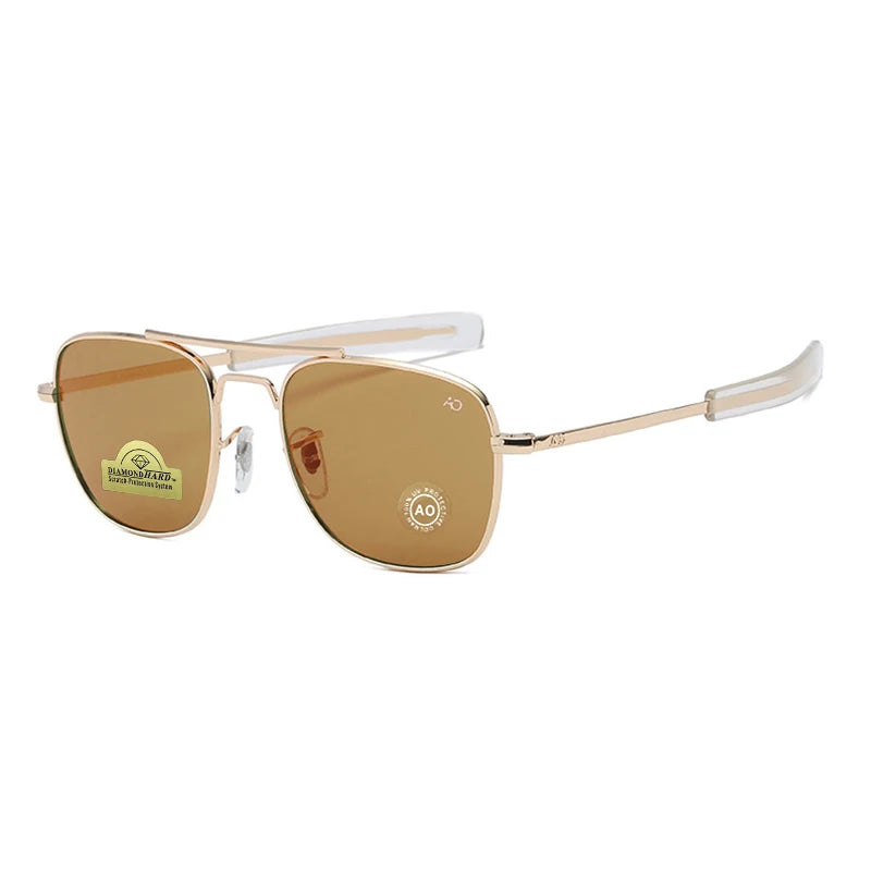 Lunettes de Soleil Pilote Unisexe Verre Trempé UV400 AO8054 – CLEVI Paris