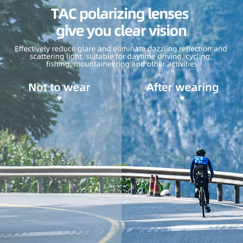 Lunettes de Cyclisme Polarisées UV400 avec Monture Myopie – CLEVI Paris