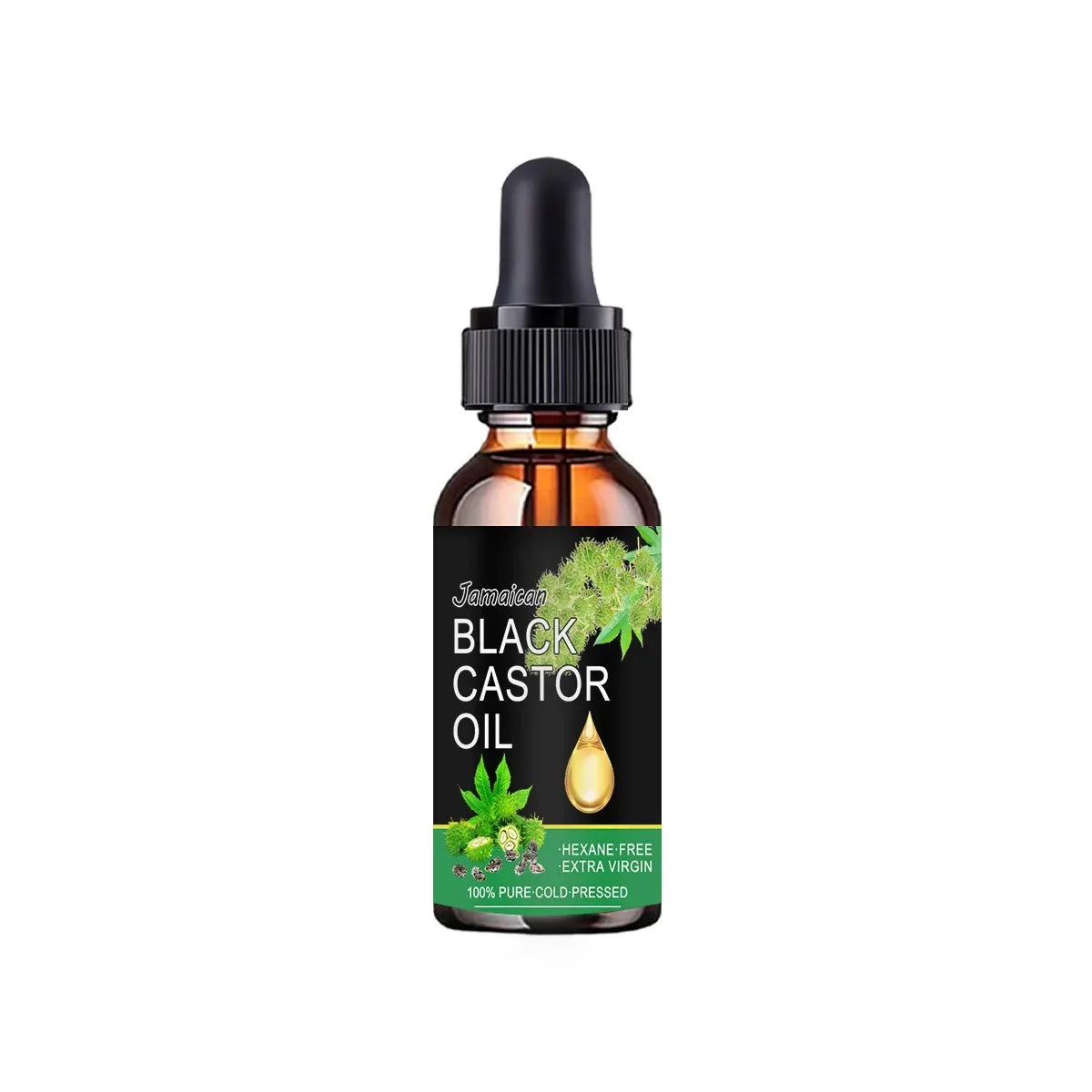 Huile de Ricin Noire Jamaïcaine Bio | Cheveux, Peau & Corps | Fortifiante & Hydratante 60ml – CLEVI Paris
