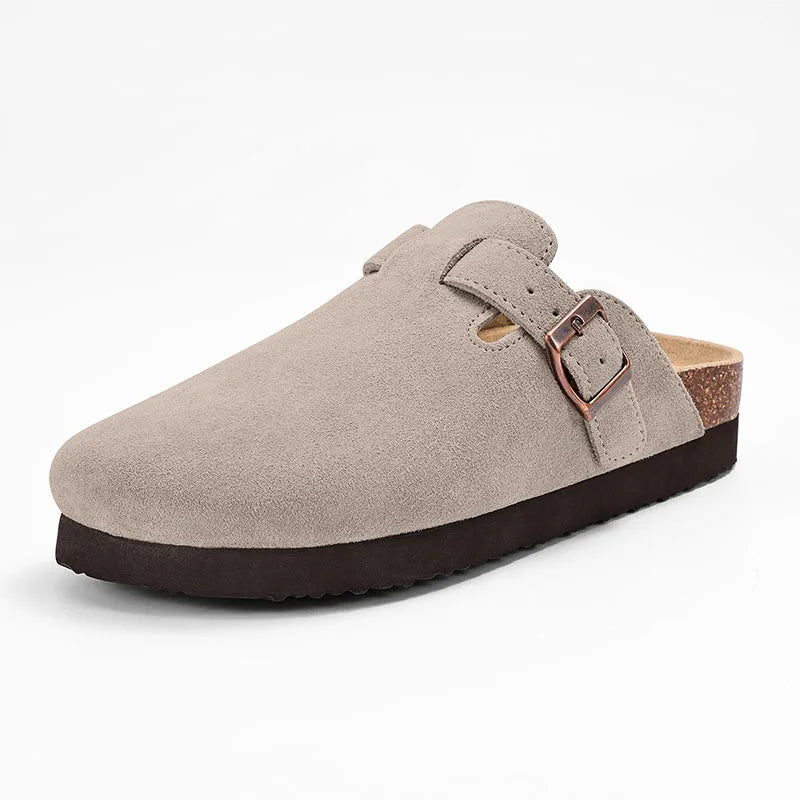 Chaussons Mules Suède Unisexe Semelle Liège & Support Voûte | 21 Coloris, Tailles 36-46 – CLEVI Paris