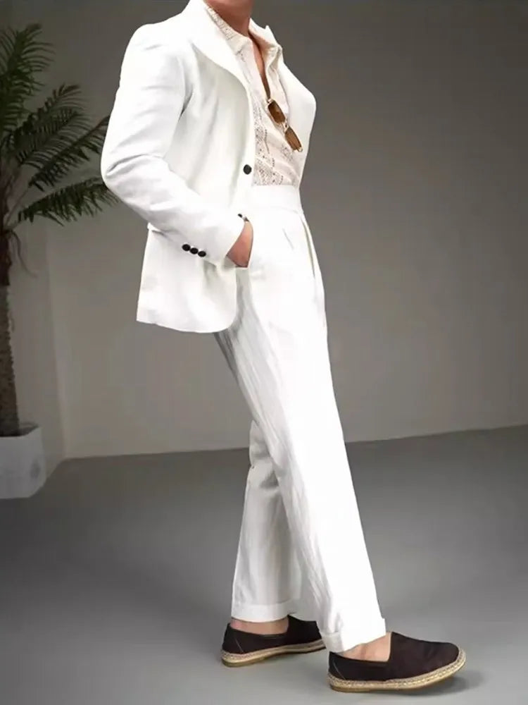 Costume homme 2 pièces coton, lyocell & lin – CLEVI Paris