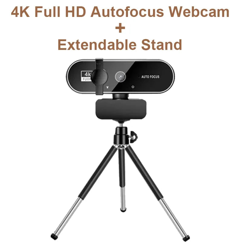 Webcam 4K 2K 1080P Autofocus Micro Intégré USB PC Mac PS5 Streaming – CLEVI Paris