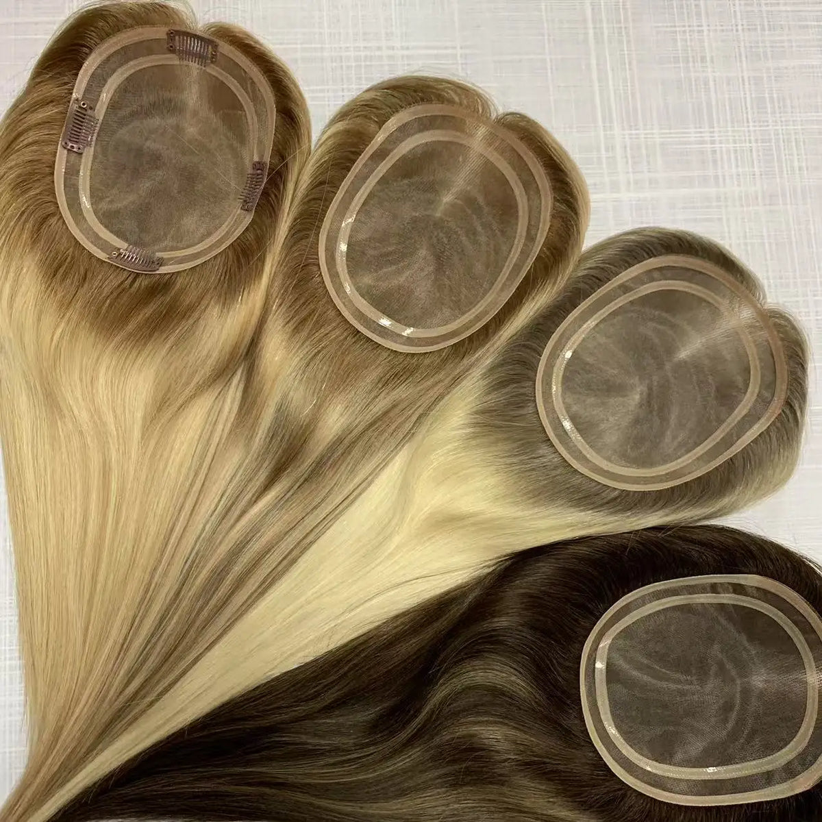 Topper Capillaire Mono Lace 5,5x6,5 Pouces – Cheveux Humains Virgin Hair – CLEVI Paris