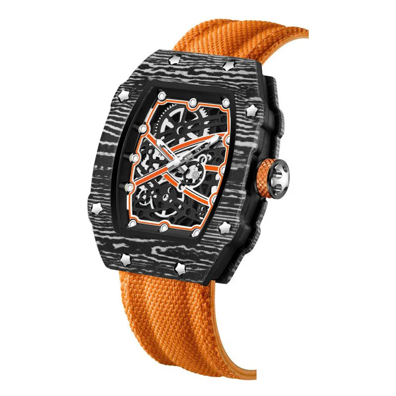 Montre Quartz Unisexe G-2301 – Ultra-Fine Tonneau, Bracelet Nylon & 8 Coloris Sport