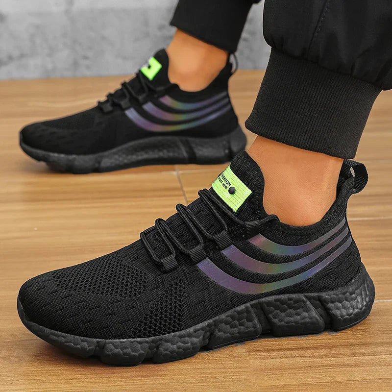 Baskets Unisexe Légères Respirantes – Semelle Antidérapante TPR Running Marche Sport Casual Pointures 36–46 – CLEVI Paris
