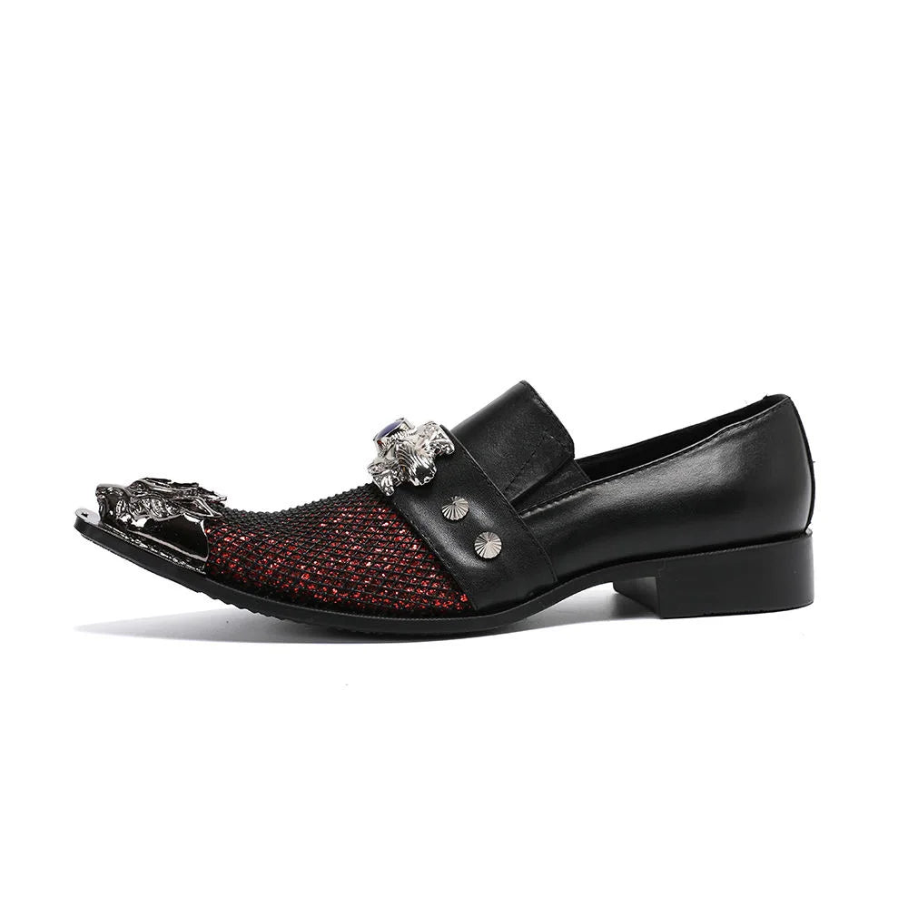 Oxford Homme Cuir Véritable Fait Main – Motif Vichy, Embout Métal, Bout Pointu, EU 36-49 – CLEVI Paris