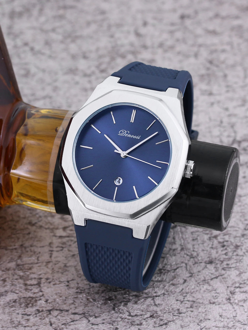 DENVOSI Montre Homme Quartz Ronde 40mm Bracelet Alliage Sport Casual 30M – CLEVI Paris