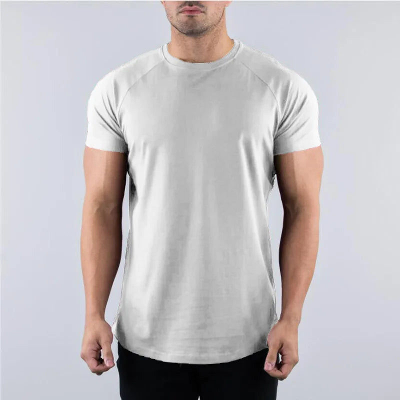 T-Shirt Sport Homme – Coton Respirant, Coupe Slim, Manches Courtes
